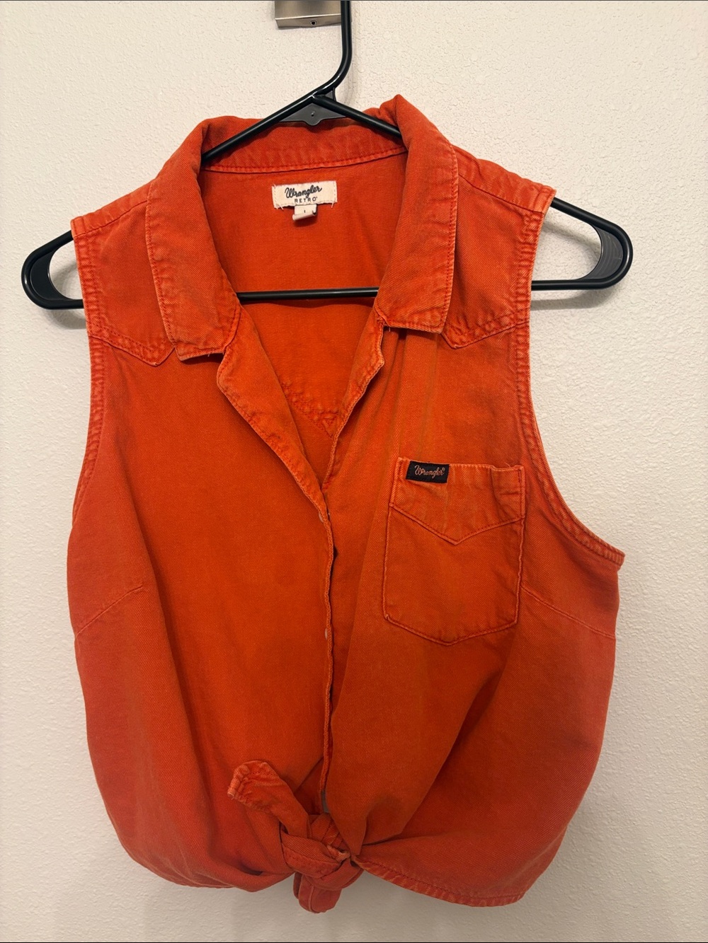 Wrangler Retro Orange Tank - Picture 2 of 4